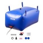 ​Vejiga del Almacenamiento de Agua con Válvula 240 L, Bolsa de Agua de PVC Doble Capa 1000D, Portátil y Plegable, Resistente a Fugas, para Autocaravanas, Camiones, Uso en Exteriores, Azul