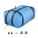 ​Vejiga del Almacenamiento de Agua con Válvula 132 L, Bolsa de Agua de TPU 1000D, Contenedor Portátil y Plegable, Resistente a Fugas, para Autocaravanas, Camiones, Uso en Exteriores, Azul