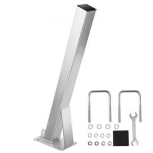 Soporte de Cabrestante para Remolque de Barco 76 x 76 x 863 mm, Galvanizado con Pernos en U