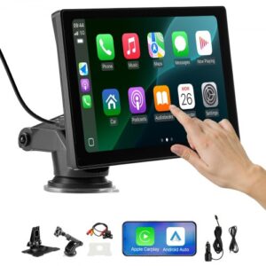 Radio Estéreo Inalámbrico HD con Pantalla Táctil para Coche
