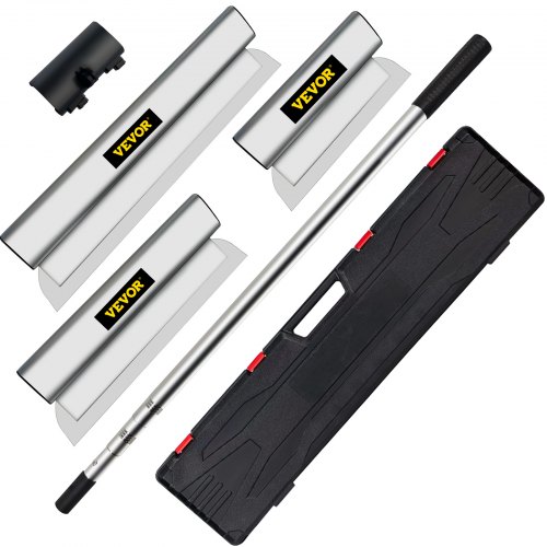 Combo de Cuchilla de Encintar con Mango 10/16/24 Acero Inoxidable Hoja de Skimmimg de Panel de Yeso Grosor de Hoja de 0,5mm Espátula de Encintar Masilla para Entrar en Junta y Costura Estrecha