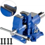 Multifuncional Banco de Cabeza Giratoria de 360° 30 KN Fuerza de agarre 3000 KG para Procesamiento de Máquina y de Vicio de 12,7 cm con Base y Herramienta Tornillo de Banco, Industrial