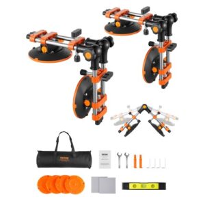 2 PCS Herramientas para Unir Juntas de Granito con Ventosas de 152 mm Ajustable de 90° a 270° para Unir y Nnivelar Juntas, Herramienta para Instalar Baldosas y Losas de Mármol en Encimeras