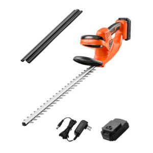 Cortasetos Eléctrico, 1200 RPM Cortasetos Inalámbrico con Cuchilla de Doble Acción de 510 mm y Diseño Seguro, Batería de 20 V 2 A, para Ramas Bajas, Jardinería, Cuidado del Césped del Patio