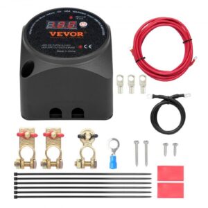 Kit Aislador de Batería Dual 12V 140A con Pantalla LCD y Modos Manual/Automático