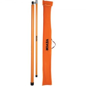 Varilla telescópica para medir altura rango de varilla medidora de altura de carga 140-457 cm fibra de vidrio con poste ajustable no conductora con bolsa de transporte para transporte en camión