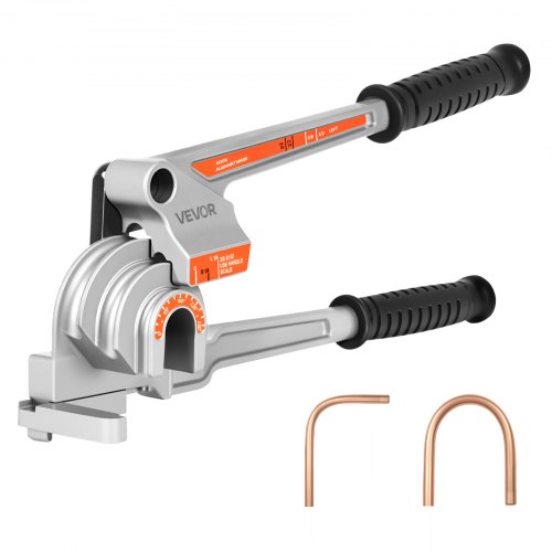 Dobladora de Tubos para Diámetro Exterior de 6,35 mm, 9,5 mm, 12,7 mm Herramienta Manual de Palanca para Doblar Tubos de Cobre y Aluminio de 180°, Ideal para Reparación de Automóviles