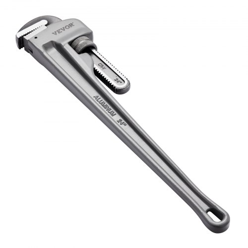 VEVOR Llave para Tubo Recto de Aluminio 24" Llave para Plomería Ajustable con Mandíbula de Alta Resistencia Mango Ergonómico Fácil de Transportar para Tuberías de Agua, Reparaciones de Automóviles