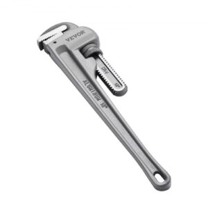 Llave para Tubo Recto de Aluminio 18" Llave para Plomería Ajustable con Mandíbula de Alta Resistencia Mango Ergonómico Fácil de Transportar para Tuberías de Agua, Reparaciones de Automóviles