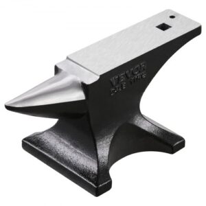 Yunque de Un Solo Cuerno 11,5 kg Yunque de Acero Fundido Yunque de Cuerno Redondo Resistente de Alta Dureza para Herreros con Encimera y Base Estable para Doblar, Dar Forma, Torcer Metales