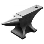 VEVOR Yunque de Un Solo Cuerno 52,8 kg Yunque de Acero Fundido Yunque de Cuerno Redondo Resistente de Alta Dureza para Herreros con Encimera y Base Estable para Doblar, Dar Forma, Torcer Metales