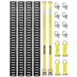 Kit Profesional de Rieles E-Track de 1,52 m con 18 Piezas de Amarre