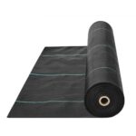 Tela para Control de Malezas Tela para Jardín de Alta Resistencia Tela Tejida para Control de Malezas de PP Tela Geotextil para Paisajismo Vellón de Malas Hierbas 1 x 50 m, 100 g/m², Negro