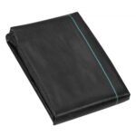 Tela para Control de Malezas Tela para Jardín de Alta Resistencia Tela Tejida para Control de Malezas de PP Tela Geotextil para Paisajismo Vellón de Malas Hierbas 1,2 x 15,2 m, 108 g/m², Negro
