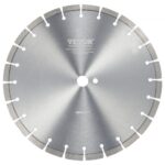 Disco de Corte de Diamante 350 mm Disco de Diamante Húmedo o Seco Hoja de Sierra con Dientes Planos 12 mm Diámetro del Orificio Central Universal 25,4 mm Para Hormigón, Azulejos, Ladrillo