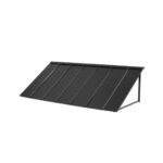 Toldo para Exterior, Área de Protección Solar de 2032 x 910 mm Toldo de Acero con Recubrimiento en Polvo Resistente a la Oxidación con Voladizo Compatible para puerta de 1670 mm de Ancho