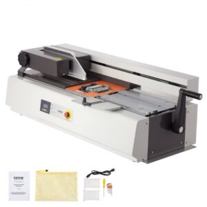 Máquina de encuadernación térmica VEVOR, máquina de encuadernación con pegamento caliente con capacidad de 400 hojas, encuadernadora de libros térmica, grosor de encuadernación de 40 mm, documento A3 (borde corto)/A4/A5