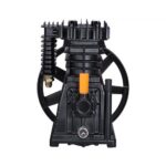 Cabezal de Bomba de Compresor de Aire, 3 HP, 5,8 CFM a 90 PSI, Lubricado con Aceite de Cilindro Doble de Aluminio de Una Etapa con Presión Máxima de 116 PSI, 164 L/min, 300 x 265 x 335 mm