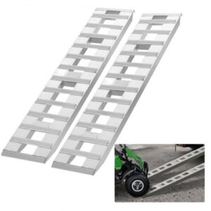 Rampa de Carga de Aluminio 2 Piezas 183 x 38 cm Capacidad de 2721,6 kg