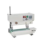 Selladora Continua de Acero al Carbono de Bolsas de Banda Ancho de Sellado de 6-12 mm, Sellador Vertical con Control de Temperatura Digital para Película de Bolsa de Plástico de 0,02-0,8 mm