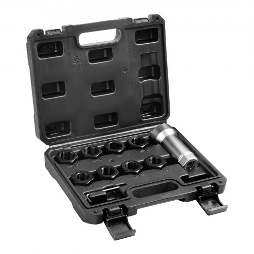 Kit de Restaurador de Roscas Métricas 10 PCS Herramienta para Restaurar Roscas Métricas con Barra de Extensión, Llave Hexagonal y Estuche de Almacenamiento para Husillos de Eje Dañados