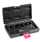 Kit de Restaurador de Roscas Métricas 7 PCS Herramienta para Restaurar Roscas Métricas con Estuche de Almacenamiento Acero al Carbono Tratado Térmicamente para Reparación de Roscas Automotrices