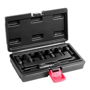 Kit de Restaurador de Roscas Métricas 7 PCS Herramienta para Restaurar Roscas Métricas con Estuche de Almacenamiento Acero al Carbono Tratado Térmicamente para Reparación de Roscas Automotrices