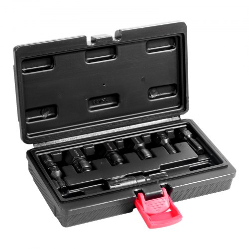 Kit de Restaurador de Roscas Métricas 7 PCS Herramienta para Restaurar Roscas Métricas con Estuche de Almacenamiento Acero al Carbono Tratado Térmicamente para Reparación de Roscas Automotrices