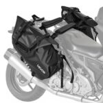 Bolsa Lateral para Sillín de Motocicleta, 14 L x 2, Impermeable, para Equipaje de Motocicleta, Almacenamiento de Equipaje con Correa Inferior, para Deportes al Aire Libre, 455 x 170 x 240 mm