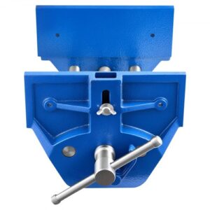 VEVOR Tornillo de Banco para Carpintería de Liberación Rápida, Ancho de Mordaza de 23 cm, Apertura de Mordaza de 26 cm, Construcción de Hierro Fundido, Tope Frontal Ajustable, 480 x 235 x 200 mm