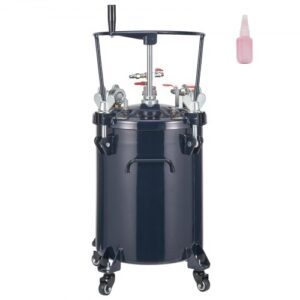 Tanque de pintura a presión de 30 L Bote de pintura a presión Entrada de aire de 6,4 mm Salida de 9,5 mm Ajustable Sistema de pulverización de pintura impermeable de 70 PSI para decoración