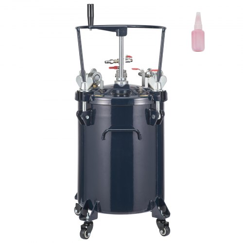 Tanque de pintura a presión de 30 L Bote de pintura a presión Entrada de aire de 6,4 mm Salida de 9,5 mm Ajustable Sistema de pulverización de pintura impermeable de 70 PSI para decoración