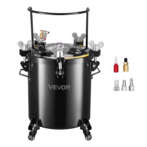 Tanque de Presión para Pintura en Aerosol, 40 L, con 3 Conectores Rápidos UE/AU/EE. UU. para Aficionados al Bricolaje o Artistas de Estudio, 4 Ruedas, hasta 0,55 MPa, 450 x 450 x 740 mm