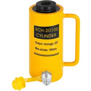 Gato Hidráulico Carretilla 20 T, Gato Hidráulico para Coche Carrera de Ariete 100 mm, Gato Hidraulico BotellaAltura 202 + 12 mm, Gato Hidráulico Chapista 9 kg