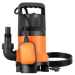 650 W Bomba de Sumidero Sumergible PP-GF20, 15000 L/H, con Interruptor de Flotador Automático, Cable Largo y Elevación Máxima de 8 m, para Evacuación de Aguas Residuales de Piscina, Estanque