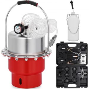 Mophorn Kit de Probador de Compresión de Presión de Vacio Freno Purgador de Frenos de Aire 10 40 psi Purgador de Frenos de Automóvil 1.3 Galones Purga de Frenos 10 40 psi