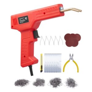 Soldador de Plástico, Pistola de Soldadura de Plástico de 100 W con 800 Grapas Calientes, para Automóviles con Luz LED para Kayak, Juguetes, Reparación de Grietas de Plástico, 230 x 160 x 43 mm