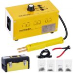 Kit de Soldadura de plástico para reparación de Parachoques de Coche, Grapadora en Caliente de plástico de 220 V con 600 Grapas Reparación de Máquinas de Soldadura 20 W