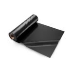 Rollo de Láminas de Plástico Espesor de 6 mil 3,05 x 30,48 m Barrera de Vapor para Espacios de Acceso Lámina de Polietileno Resistente para Jardín Suministros de Plástico Agrícola, Negro