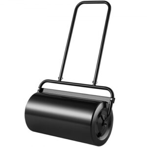 Rodillo para Césped de 13 galones/49 L Rodillo para Jardín Relleno de Arena/Agua Rodillo para Césped de Acero Fácil Giro Mango Ergonómico en Forma de U para Césped, Jardín, Granja, Parque