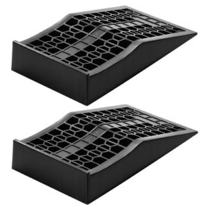 Rampas para Coche, Portátiles y Planas, para Mantenimiento de Garajes, Cambio de Aceite y Reparación de Camiones, Capacidad de Carga 2268 kg, Ayuda para Carga, 443 x 249 x 83 mm, 2 uds