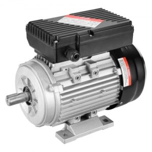 Motor eléctrico 0.75KW 1400 rpm, AC 220~240V 5.45A, 80, marco B3, motor de compresor de aire monofásico, eje con llave de 19 mm, rotación CW/CCW para maquinaria agrícola y equipos generales