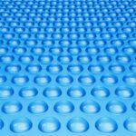 Cubierta solar para piscina, manta solar rectangular de 32 x 16 pies para piscinas, cubierta solar para piscina enterrada sobre el suelo, cubiertas solares de 16 mil, color azul