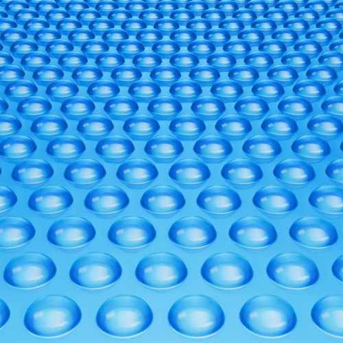 Cubierta solar para piscina, manta solar rectangular de 32 x 16 pies para piscinas, cubierta solar para piscina enterrada sobre el suelo, cubiertas solares de 16 mil, color azul