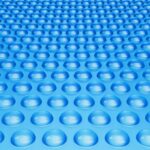 Cubierta Solar para Piscina, Manta Solar Rectangular de 12,19 × 6,1 m para Piscinas, Cubierta Solar para Piscina Enterrada sobre el Suelo, Cubiertas Solares de 12 Mil, Color Azul, PE de Material