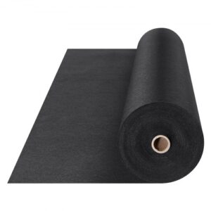 Tela Geotextil No Tejido 1x50 m Tejido Antimalezas 150 g/m² Tejido Permeable Resistente al Desgarro Uso Intensivo para Sistemas de Drenaje, Paisajismo, Cobertura del Suelo, Negro