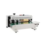 Selladora Continua de Bolsa de Banda Ancho de Sellado de 6-12 mm, Sellador Horizontal con Control de Temperatura Digital para Película de Bolsa de Plástico de 0,02-0,8 mm con Función de Conteo