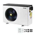 Bomba de Calor Eléctrica para Piscina, 1,48-7,11 kW, Calentadores de Piscina de Frecuencia Variable que Ahorran Energía para Piscinas Elevadas de 15-30 m³, CA 220-240 V 50 Hz, 905 x 360 x 620 mm
