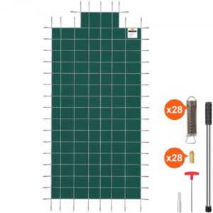 Cubierta de Seguridad para Piscina Tamaño de Cubierta 5,5 x 10,4 m Cobertor para Piscina Rectangular Tamaño de Piscina 4,9 x 9,8 m Lona de Piscina para Piscinas Enterradas de Hogar Jardín Hotel