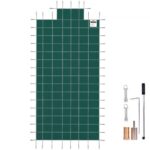 Cubierta de Seguridad para Piscina Tamaño de Cubierta 6,7x12,8 m Cobertor para Piscina Rectangular Tamaño de Piscina 6,1 x 12,2 m Lona de Piscina para Piscinas Enterradas de Hogar Jardín Hotel